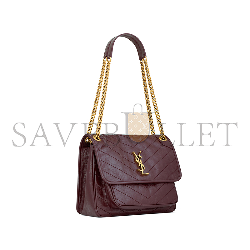 YSL NIKI MEDIUM IN VINTAGE LEATHER 6331840EN076195 (28*20*8.5cm)